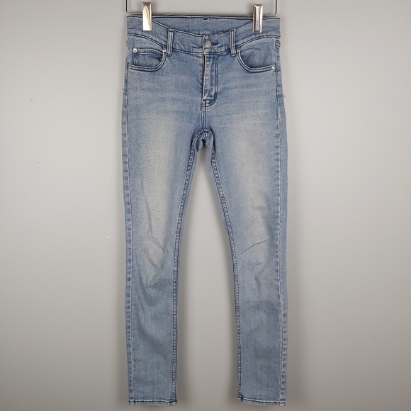 📣2/40$📣 CHEAP MONDAY shinny jeans size 27 - Picture 2 of 10